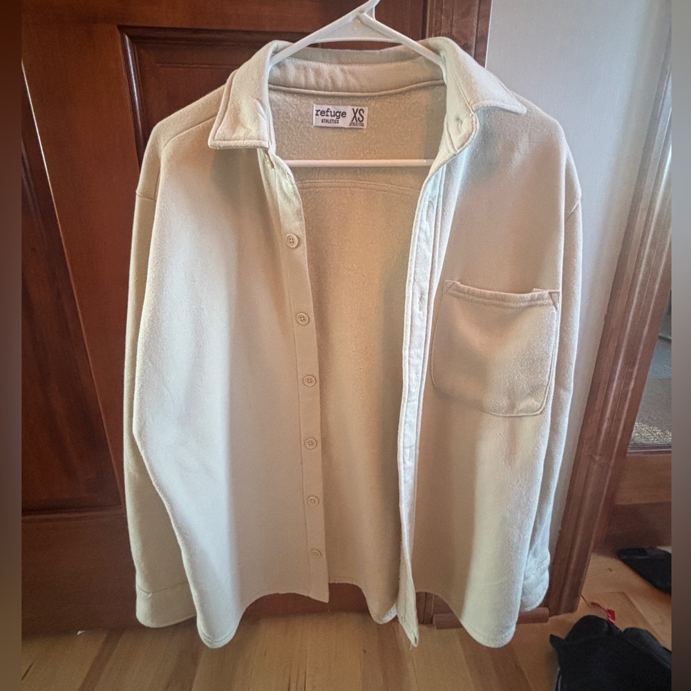 Refuge Cream Shirt Jacket Shirt